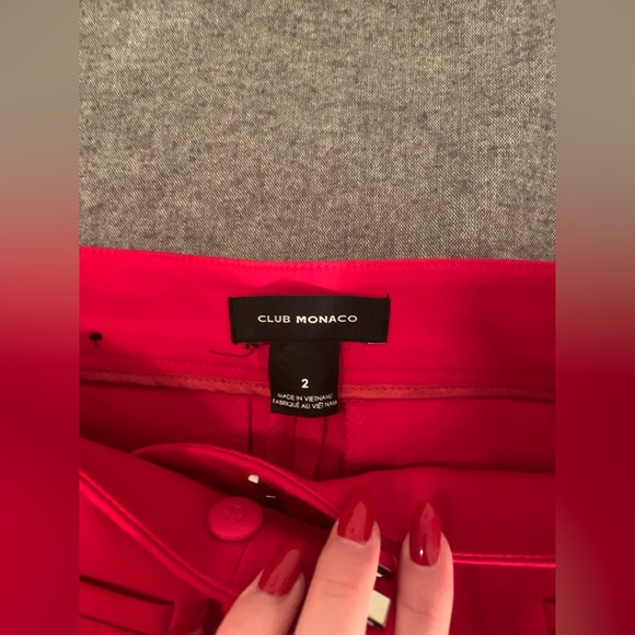 Club Monaco Red Pants - Picture 3 of 7